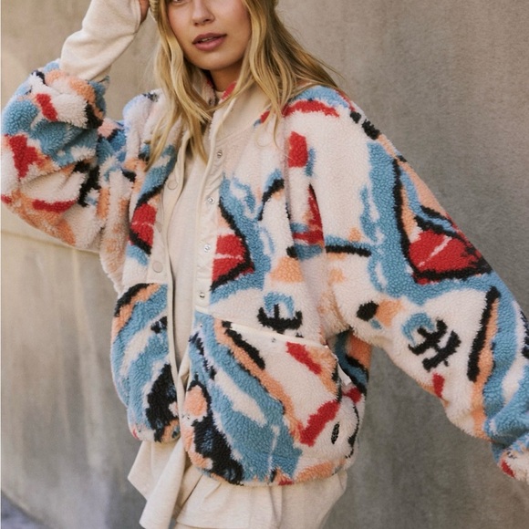 Free people hit the slopes fleece jacket - Picture 7 of 9